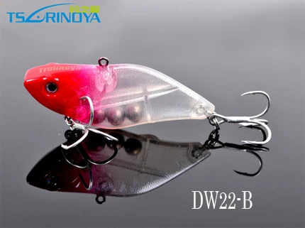 Trulinoya DW22 VIB рыболовные приманки 7 см 13,8 г рыболовные жесткие приманки с подвижными стальными шариками двойные тройные Крючки Рыбная чешуя