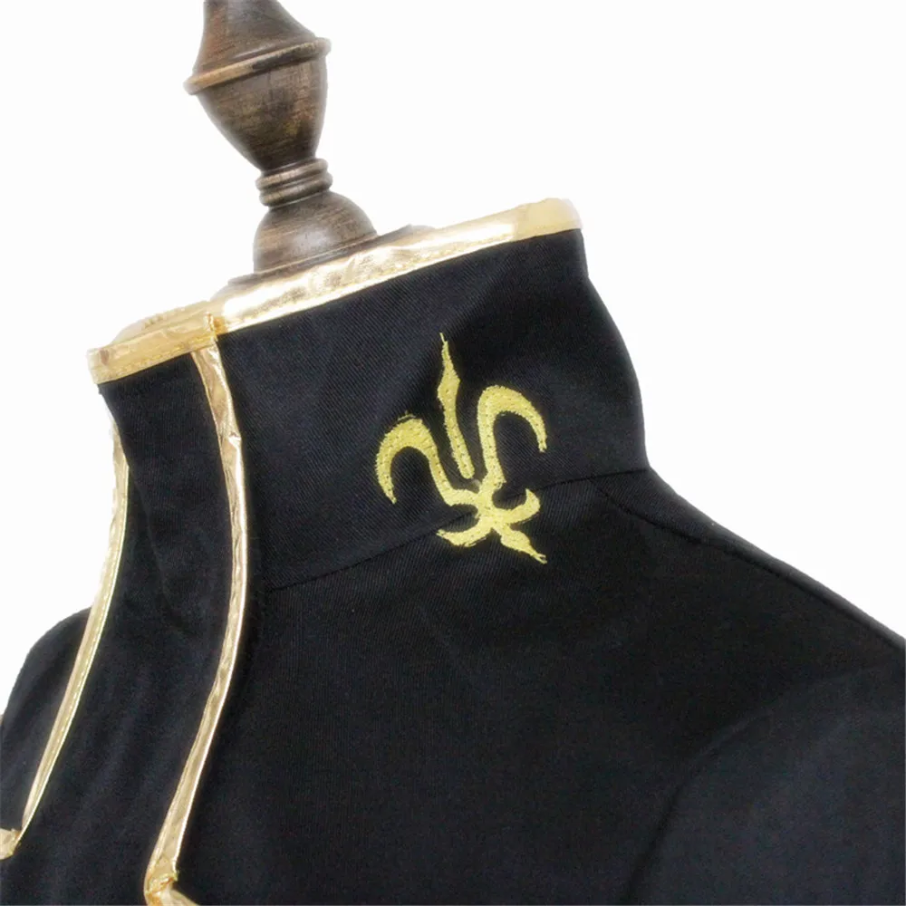 Код Geass Косплей Lelouch Lamperouge японская школьная форма черный набор мужской костюм vi