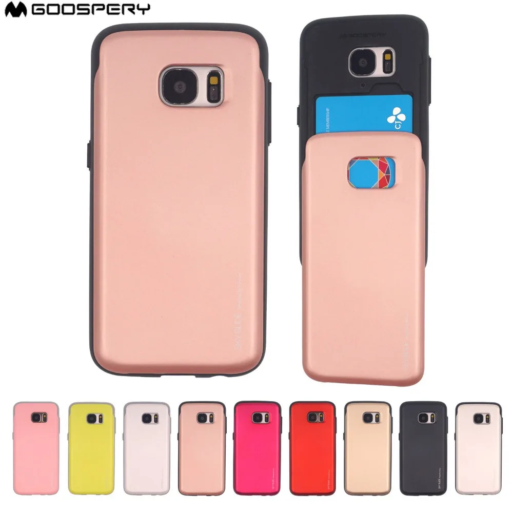 Чехол-бампер Mercury GOOSPERY Sky противоударный чехол для Samsung Galaxy S6 S7 Edge S8 S9 Plus Note 4 5 8 |