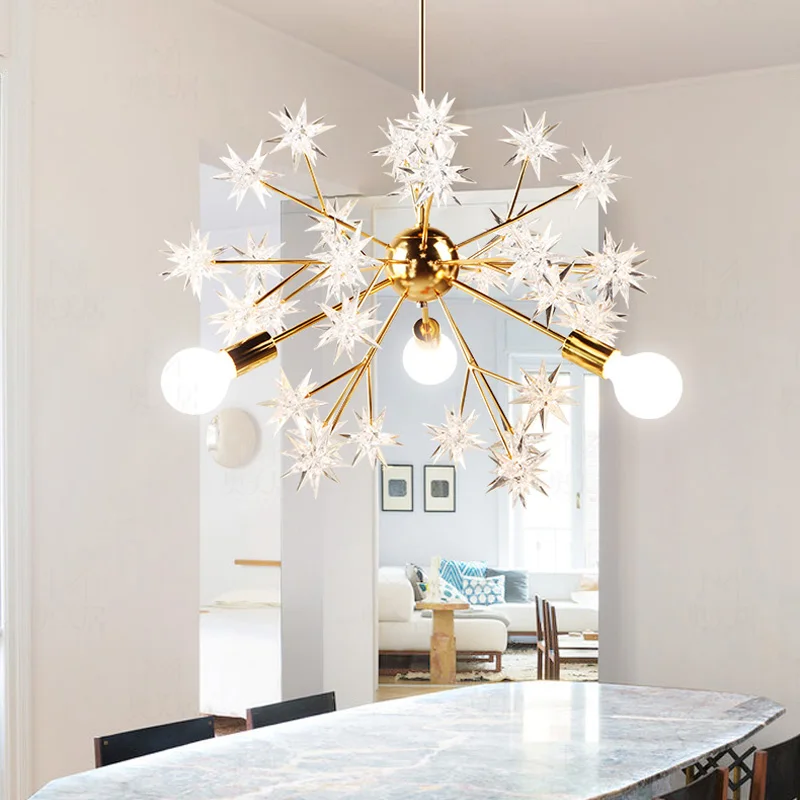 Современные скандинавские столовые огни привели к потолочным ламповым барам Art