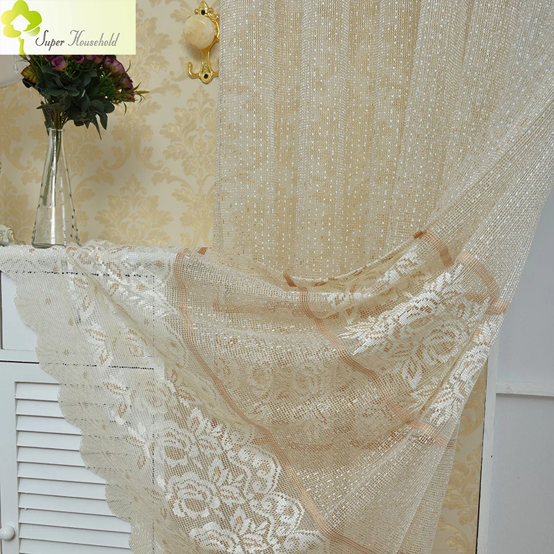 Распродажа Новые шторы Cortinas спальни роскошные Кружевные Полые тюлевые ткани для