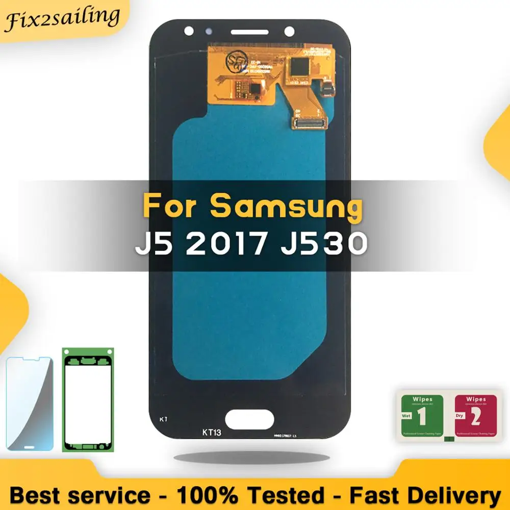 Для Samsung Galaxy SM J530F AMOLED ЖК дисплей сенсорный экран J530 2017 J5 pantalla Замена 100%