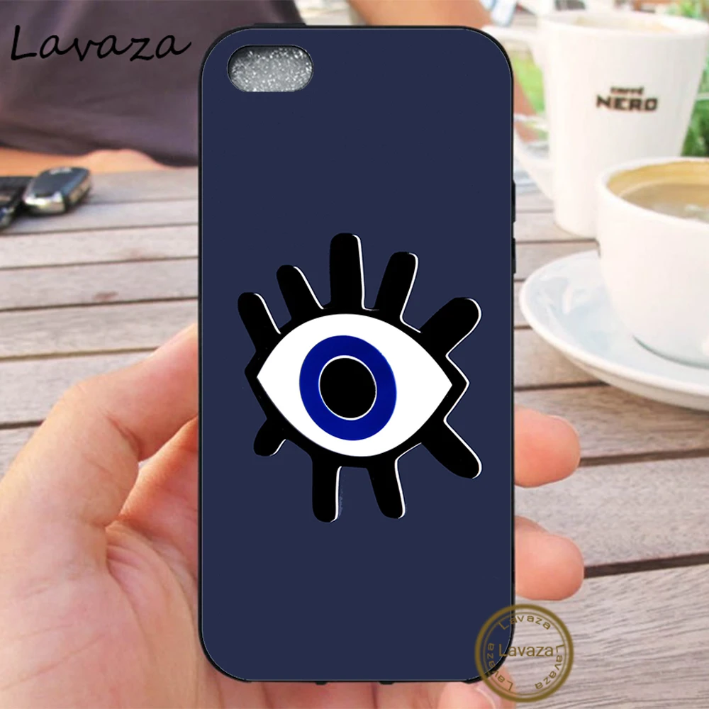 7 Lavaza золотой фольги сглаза в Румяна горячий силиконовый чехол для iPhone 5 5S 6 6S 7 8 Plus 11 Pro X XR XS Max - Цвет: 7