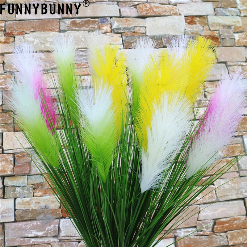 FUNNYBUNNY имитация одного тростника трава зеленое растение в горшках лес свадьба