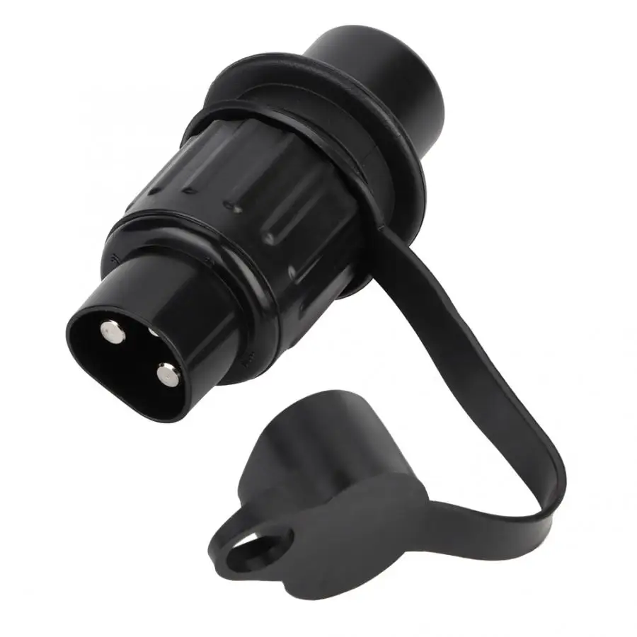 

Black Plastic 3 Pin Trailer Plug Wiring Connector Adapter for Trailer Car Accessories Trailer Adapter