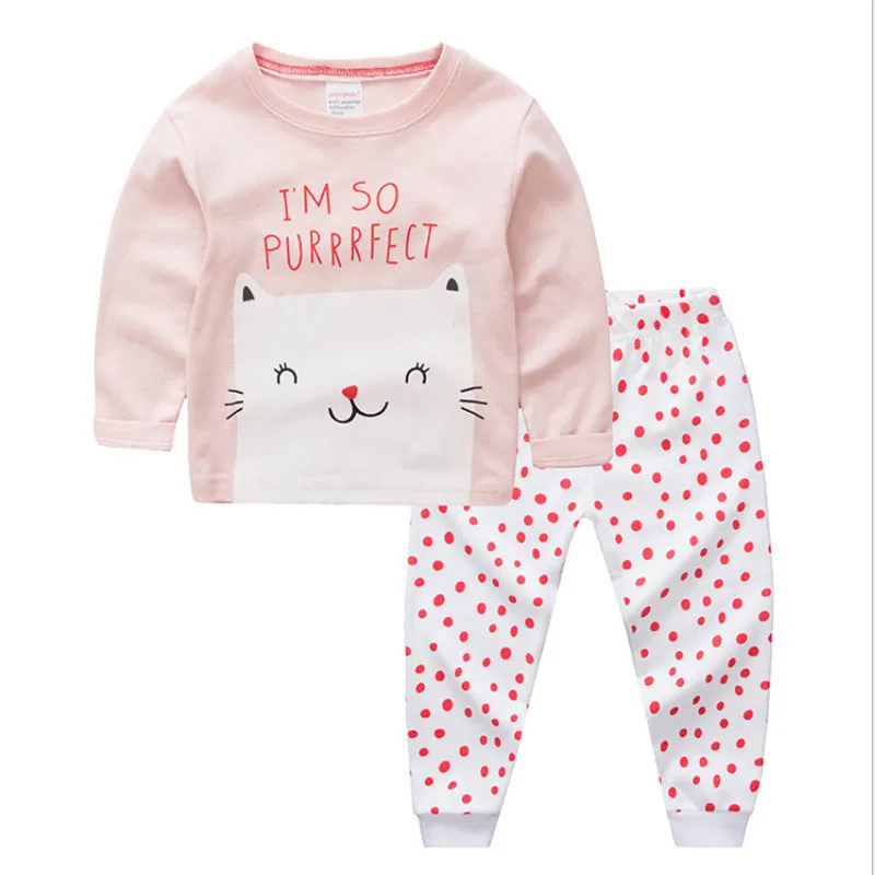 Детский пижамный комплект для девочек на осень/весну|toddler girl clothing sets|girls brand setgirls set