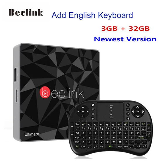 Новейшая ТВ-приставка Beelink GT1 Ultimate 3g 32G Amlogic S912 cpu Android 6,0 медиаплеер GT1 Ultimate 5G Wifi смарт-ТВ приставка PK X92 X96 - Цвет: Add EN keyboard