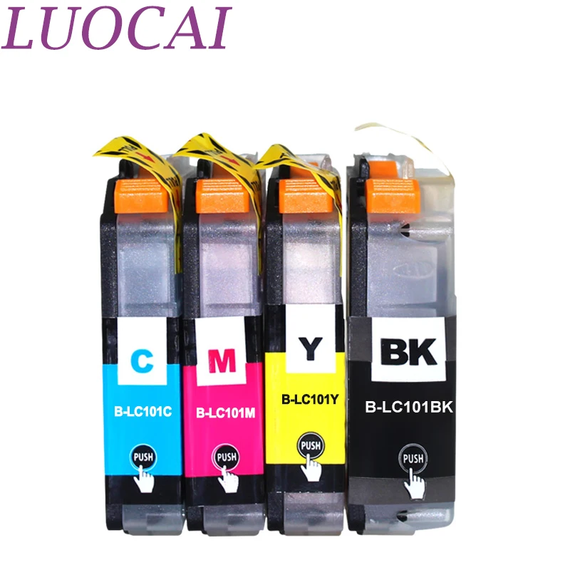 8 шт. LC101 LuoCai совместимые чернильные картриджи для Brother MFC J285DW J450DW J470DW J475DW J650DW J870DW