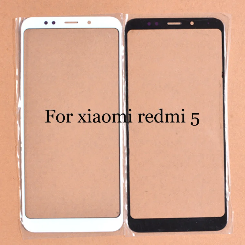 

2PCS A+quality For Xiaomi Redmi 5 Touch screen For Redmi5 Front Outer Glass Lens (No Digitizer) for Redmi five touch panel