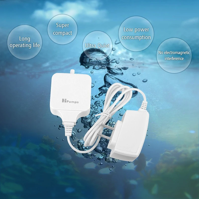 110 В Super Silent аквариум воздушный насос высокоэффективного кислорода дышать воды