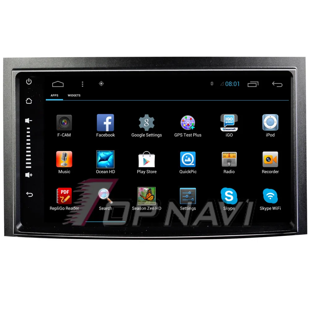 Topnavi 8 &quotчетырехъядерный Android 6 0 Автомобильный GPS-навигатор для Toyota Venza 2009 2010 2011 2012