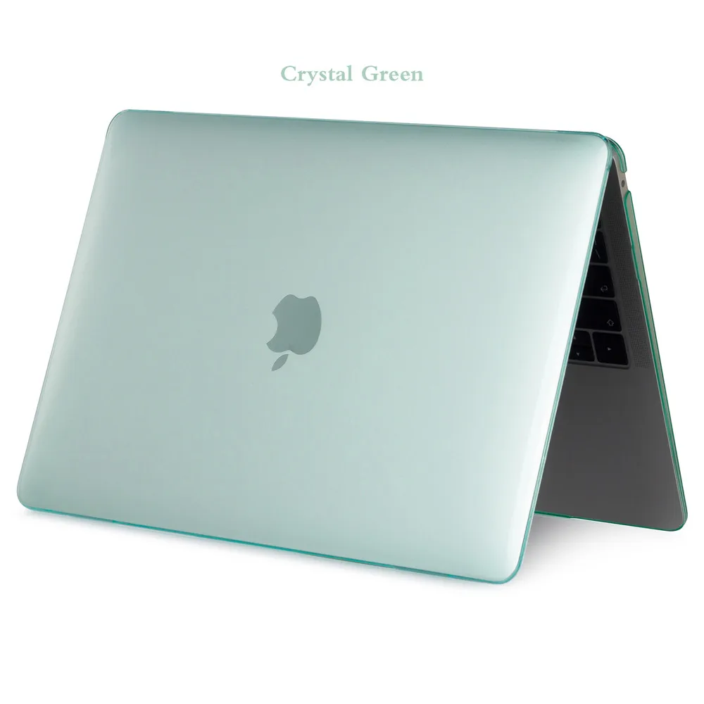 Crystal Green Чехол для ноутбука APPle MacBook Air Pro 13 retina 13 дюймов с сенсорной панелью Pro 13 Модель A2159, Air 13 Модель A1932 чехол - Цвет: Crystal Green