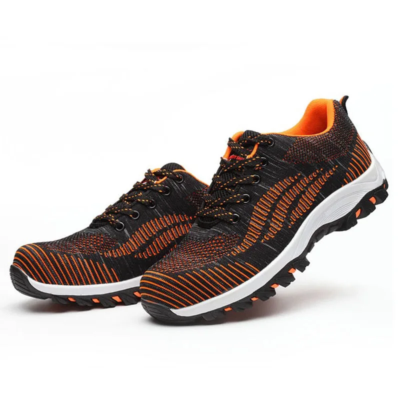 Мужская обувь защитная мужские кроссовки противоразбивающие пирсинг безопасные