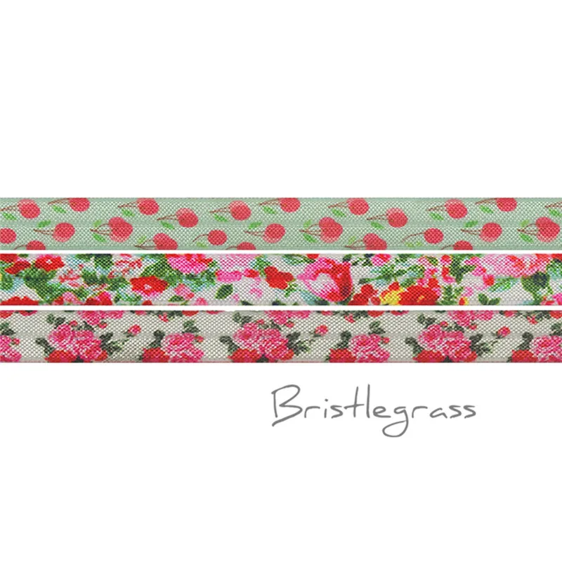 1 Yard Per Color B BRISTLEGRASS 2 ярда 5/" 1,5 см Сова Фламинго цветочный принт враг складной над эластичными повязка из спандекса волос галстук платье с повязкой швейная отделка - Цвет: 1 Yard Per Color B