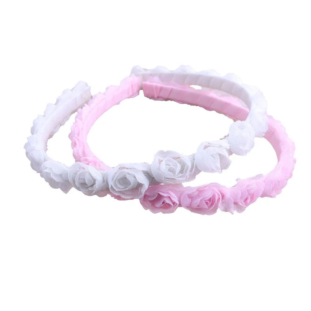 Fashion Headwear Girls Hair Band Floral Headbands Hairbands For Kids Handmade Accessories Diadema de pelo mujer A8 | Детская одежда и