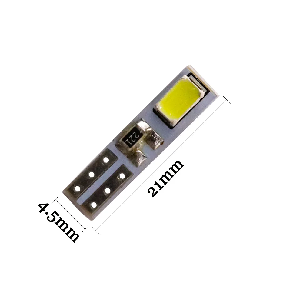100 шт. T5 2 SMD 5630 W3W Led 74 73 Клин 12 В 5730 2SMD кластерный инструмент Светодиодная панель