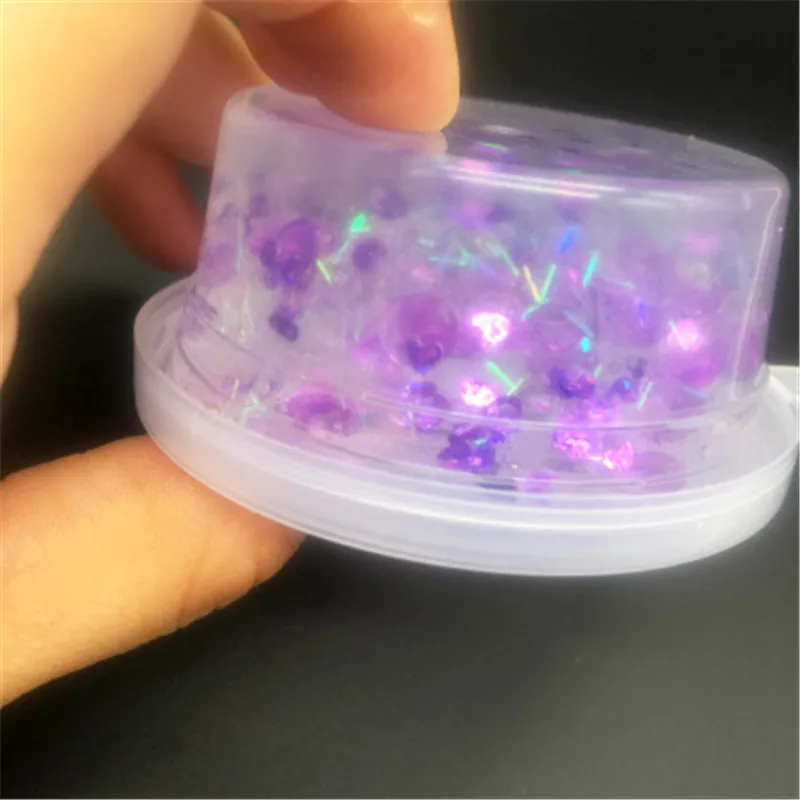 Забавная пушистая Floam Slime DIY плоская коробочка с грязью моделирующая глина