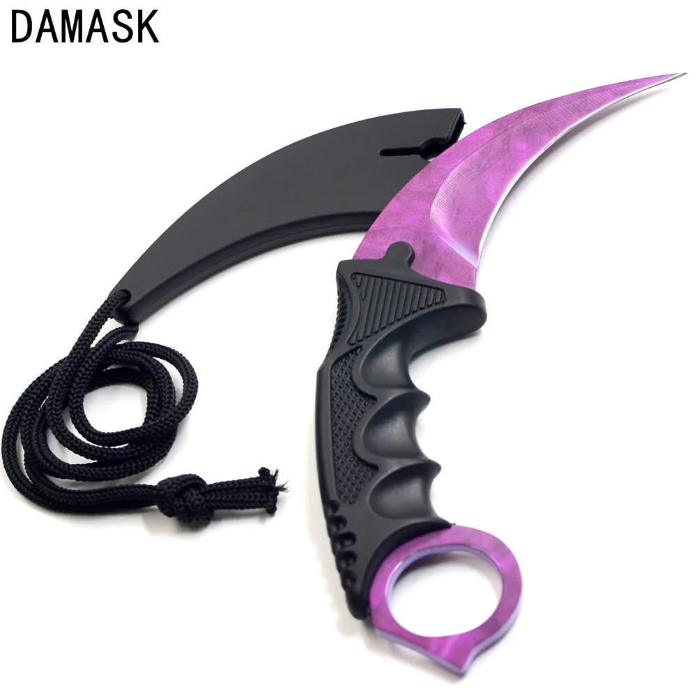 Cs Go охотничий нож выживания Tactical a ножи Karambit Supervivencia настоящие Outillageбыл Куто Tactique