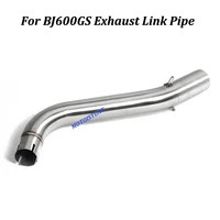 for benelli bj600gs motorcycle exhaust modified connection middle link pipe with stainless steel slip on