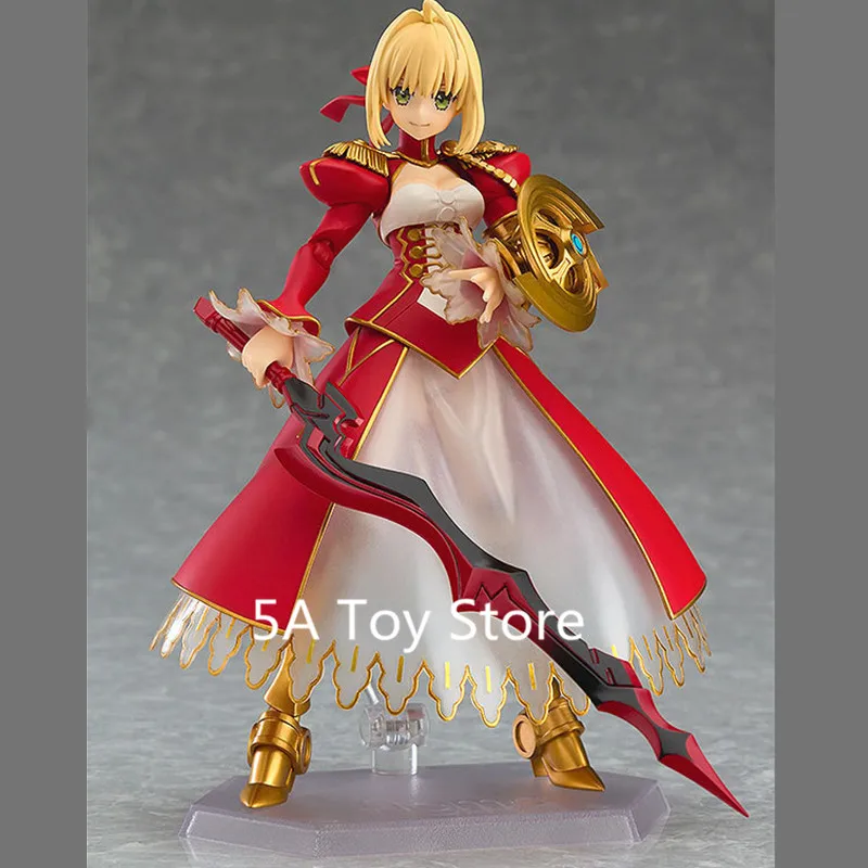 Аниме Fate EXTELLA Figma 370 Нерон Клавдий красный меч ПВХ фигурка Коллекционная модель
