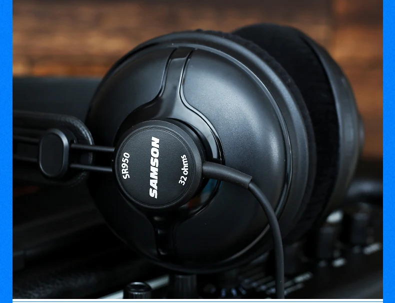 Оригинальные Samson SR950 профессиональные наушники для мониторинга полностью закрытого типа гарнитура для студийной записи