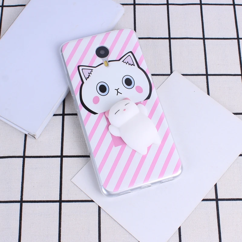TPU чехол для Meizu M5S M3 Note M5 3D милый мягкий силиконовый телефона Fundas | Мобильные
