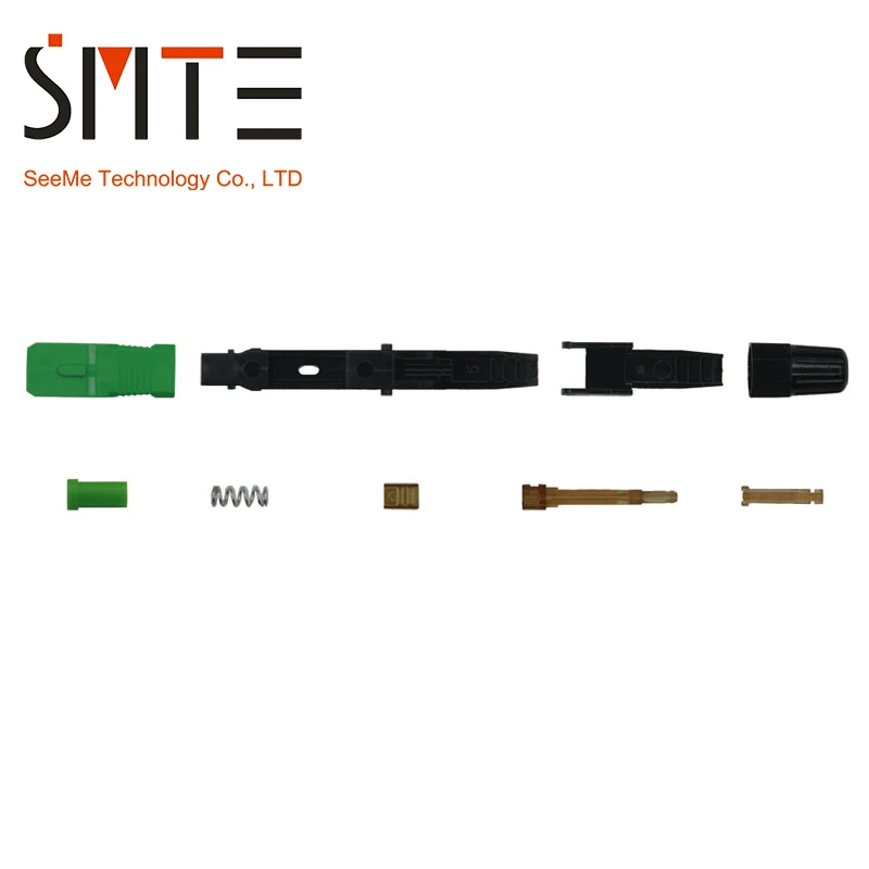 100 шт./лот SC APC 60 мм APCNPFG 8802-TLC/3 быстрое подключение встроенный инструмент FTTH