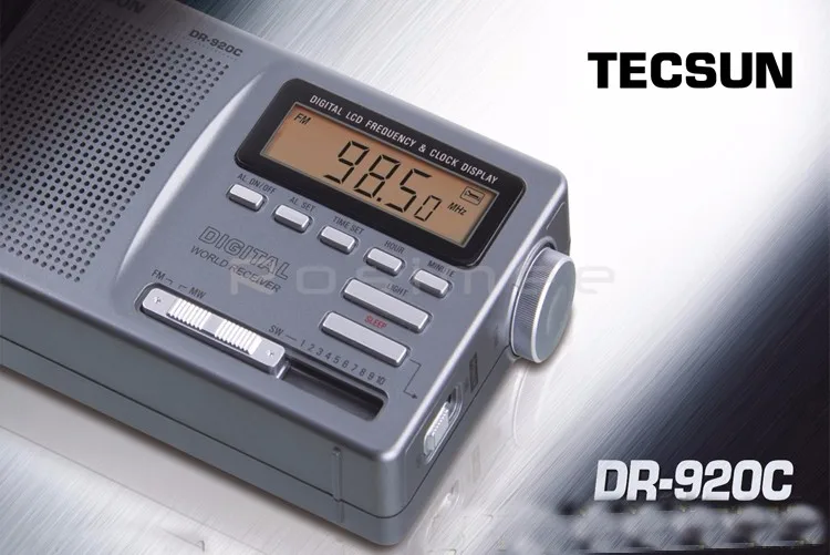 TECSUN DR-920C цифровой дисплей FM/MW/SW Полнодиапазонный радио DR920C стерео радио портативное высокочувствительное радио lcd Аудио Радио