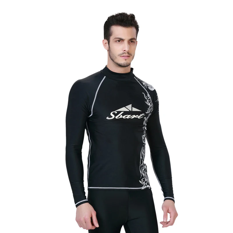 2017 Плюс Размер лайкра Купальники Рашгард мужские летние пляжные с длинным