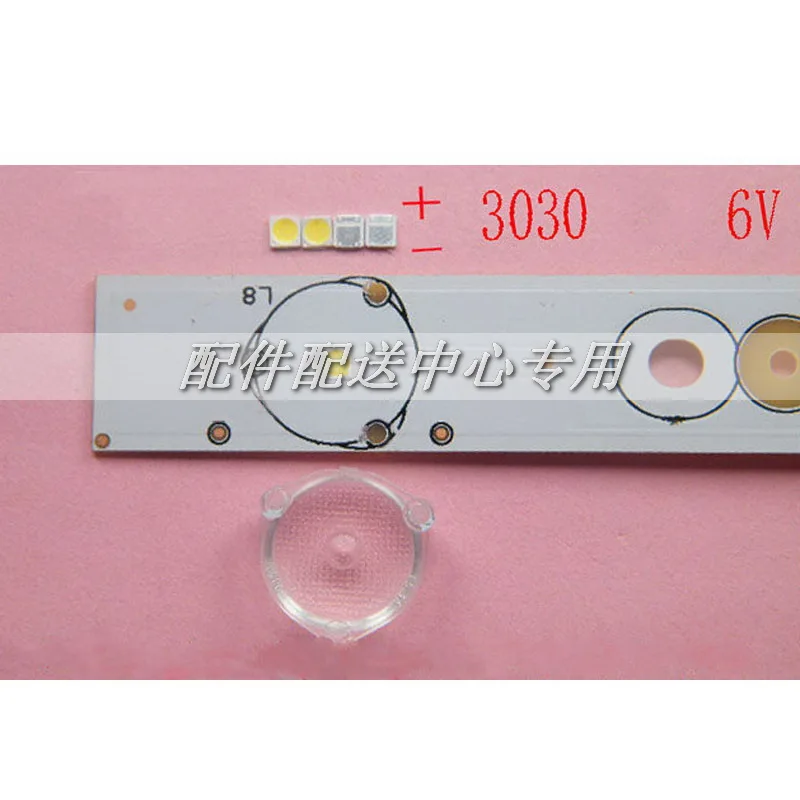100 шт. x 3030 Colde белый свет LED диод ТВ светодиодные линзы полоски 6 0 3 V 200MA 1 Вт 120 130LM/W