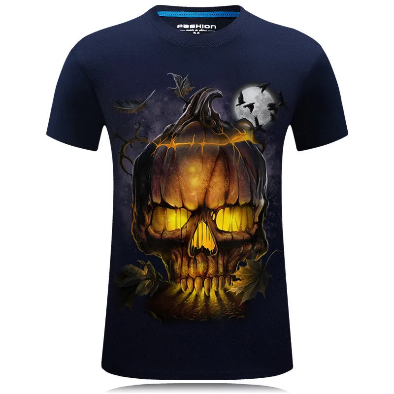 Футболка с 3D-принтом Fire Skull для мужчин и женщин футболка коротким рукавом в стиле
