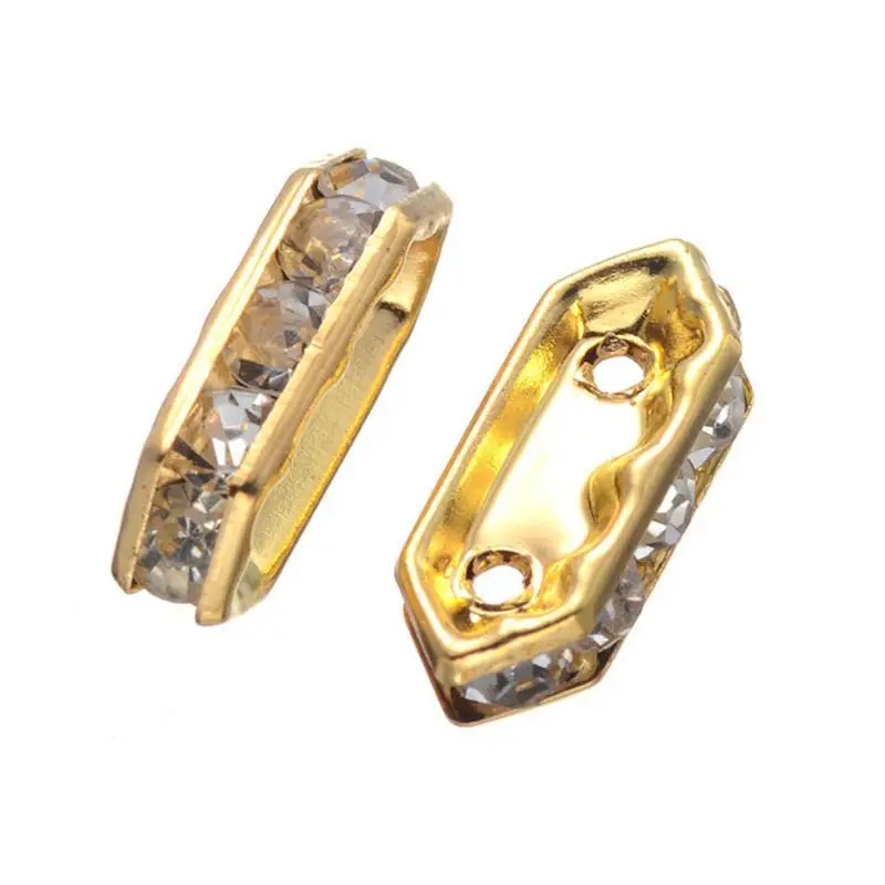 Бусины россыпью для изготовления ювелирных изделий золотистые/серебристые с