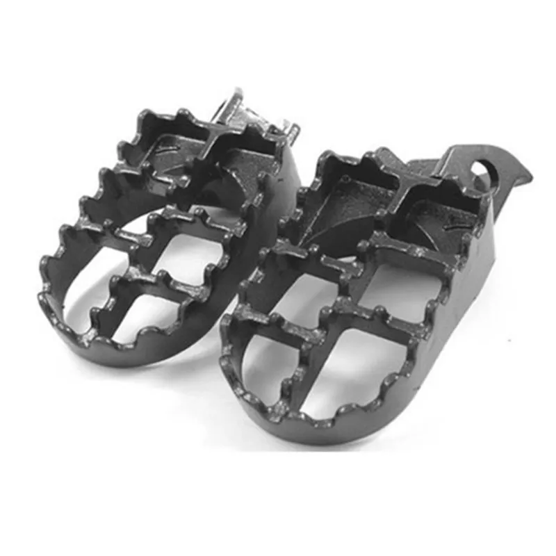 

Pair Gray Foot Pegs Footrests For Kawasaki KDX200 KDX250 KX125 KX250 500