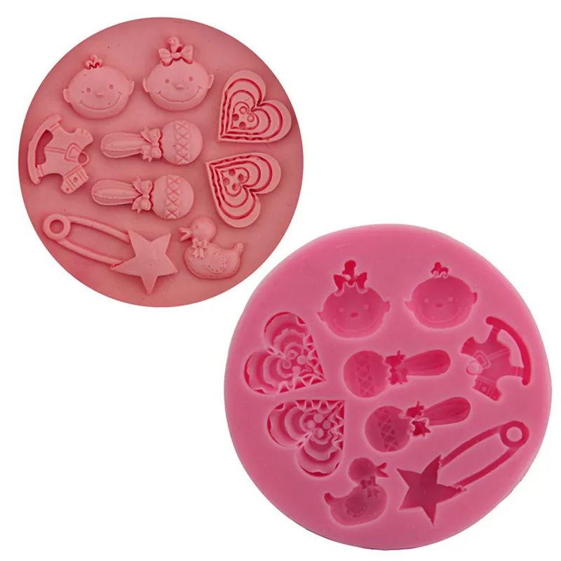 VOGVIGO 1PC Silicone Mold Baby Theme Carriage Baking Pan Cake Decor Tool Chocolate Soap Stencils Kitchen DIY | Дом и сад