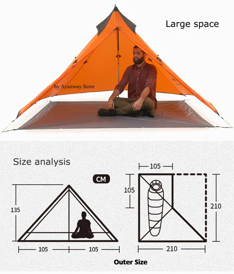 Naturehike shelter tent с Противоскользящий коврик Spire Tent light антитороидный дождь Кемпинг навесная палатка для путешествий