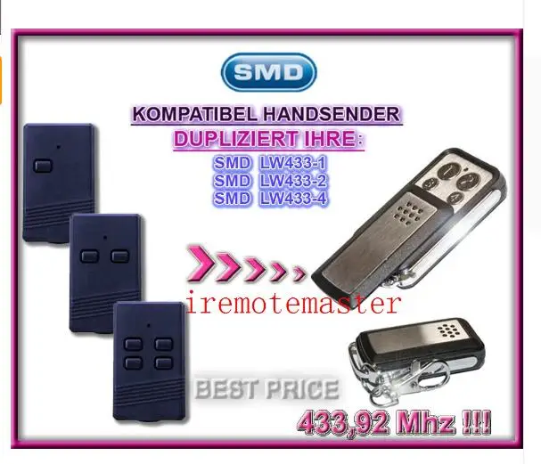 Выгодная цена! SMD LW433-1 LW433-2 LW433-3 запасной пульт дистанционного управления 433 92mhz