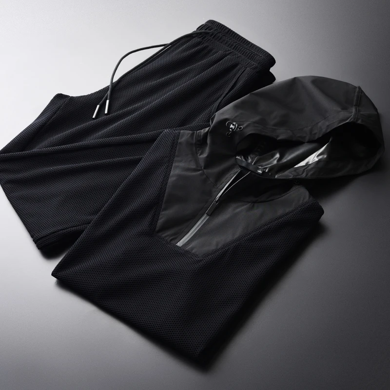 Minglu протектор сетчатые мужские комплекты нижнего белья размера плюс 4xl класса