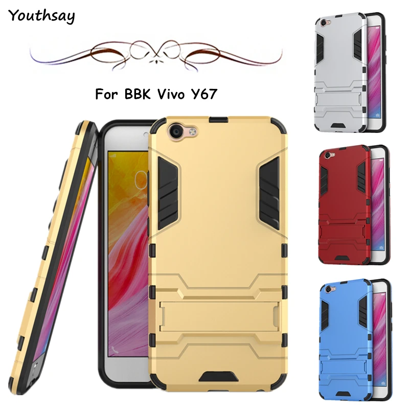 Для BBK Vivo Y67 чехол Y 67 Y67L V5 роскошный с держателем для телефона робот-стиле Fundas Coque 5
