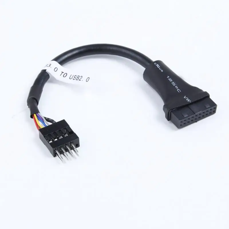 Удлинительный Кабель адаптер с разъемом USB 3 0 на 20 штырьков Мама 2 9 материнская