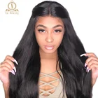 Парик Nabeauty на полной сетке без клея, прямые парики из 360 человеческих волос на сетке, бразильские волосы Remy, предварительно выщипанные для черных женщин 150%