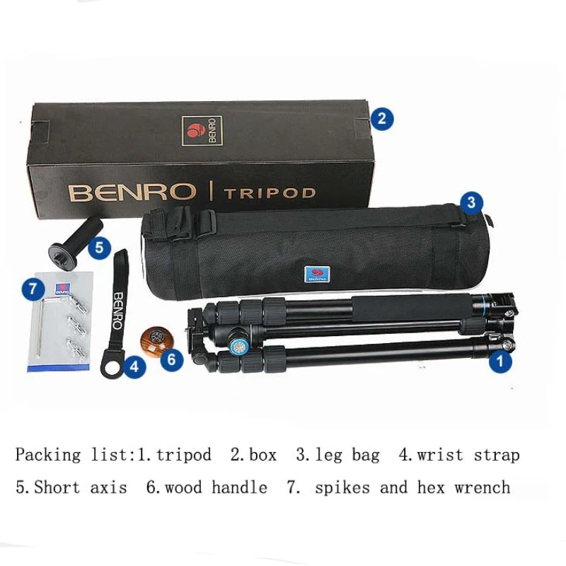 DHL gopro Benro A3282TV3 алюминиевый монопод штатив + шаровая Головка 25 кг Максимальная