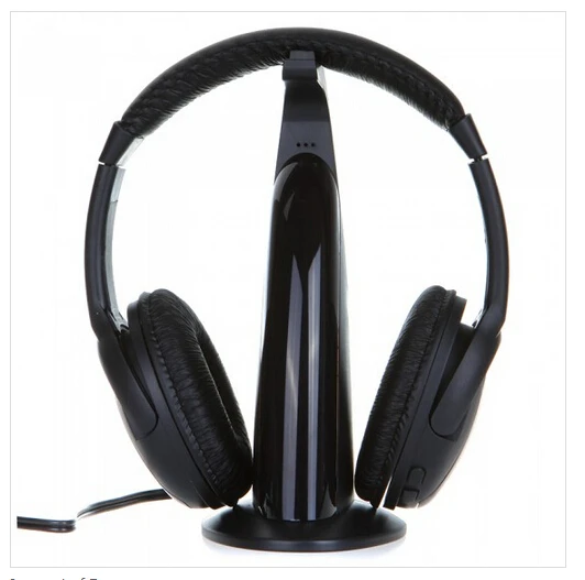 5 в 1 HiFi Беспроводные Наушники FM Радио Монитор MP3 PC TV Аудио Мобильные Телефоны