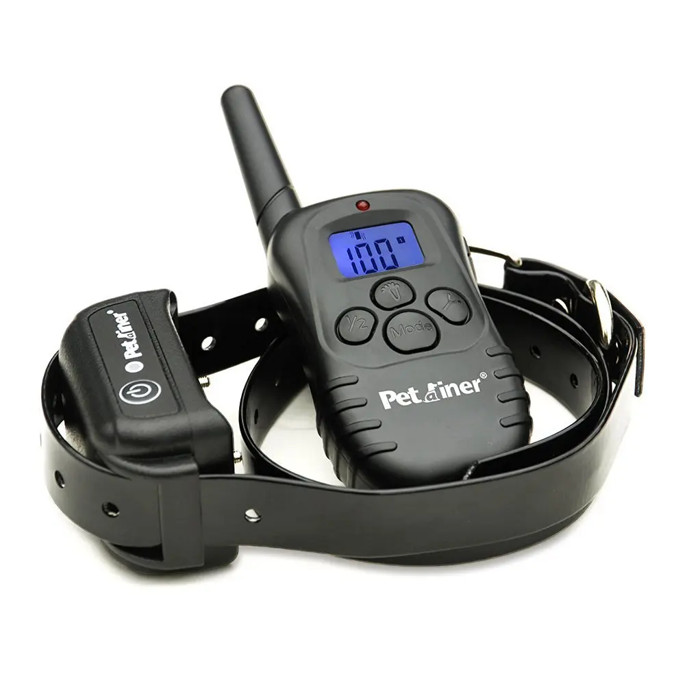 Petrainer 998DBB-1 ошейник для дрессировки собак домашняя Анти лай ошейник для собак ловкость 300 м водонепроницаемый и Перезаряжаемый - Цвет: 998DB-1