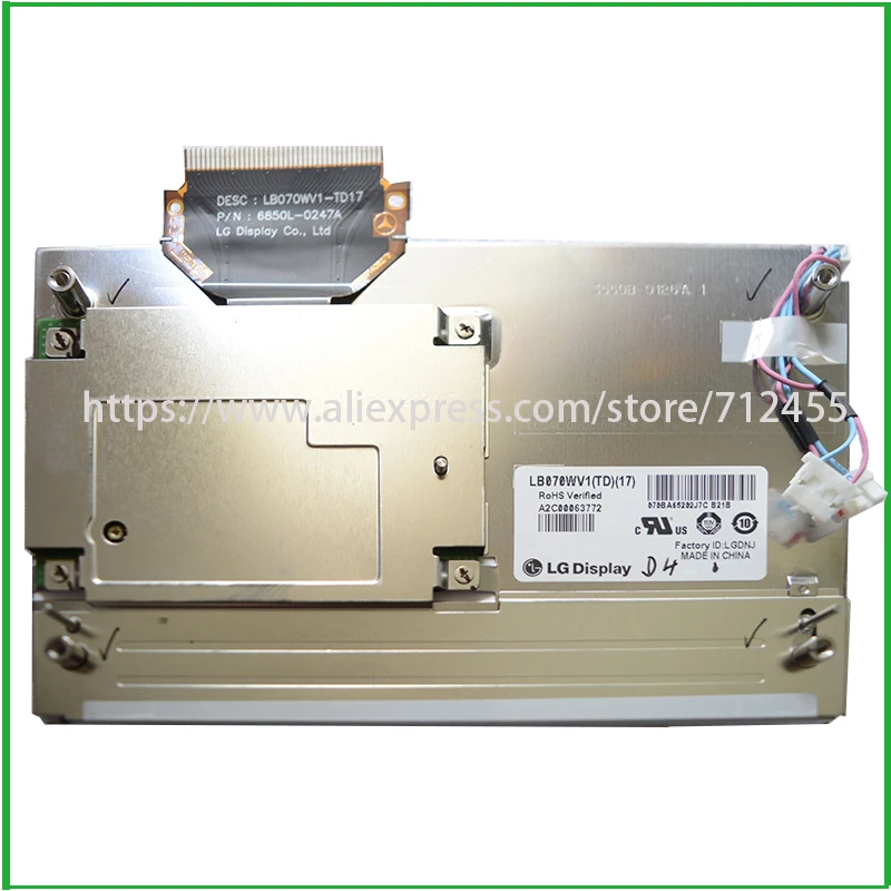 Новый оригинальный 7 0 &quotL &amp G Дисплей LB070WV1 TD01 TD17 ЖК экран для Mercedes W204 GLK