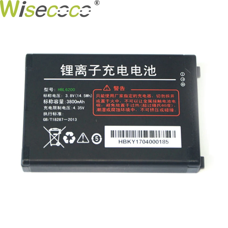 Wisecoco HBL6200 новый мощный аккумулятор 3800 мАч для Urovo i6200S i6200a i6300a сменный блок сканера