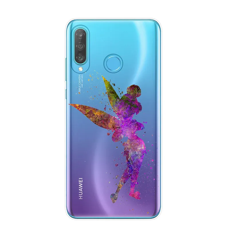 Акварельный чехол для телефона Alice Tinkerbell Ститч Русалка Принцесса чехол для huawei P30 P20 Lite P10 P9 P8 Lite чехол s - Цвет: T6471