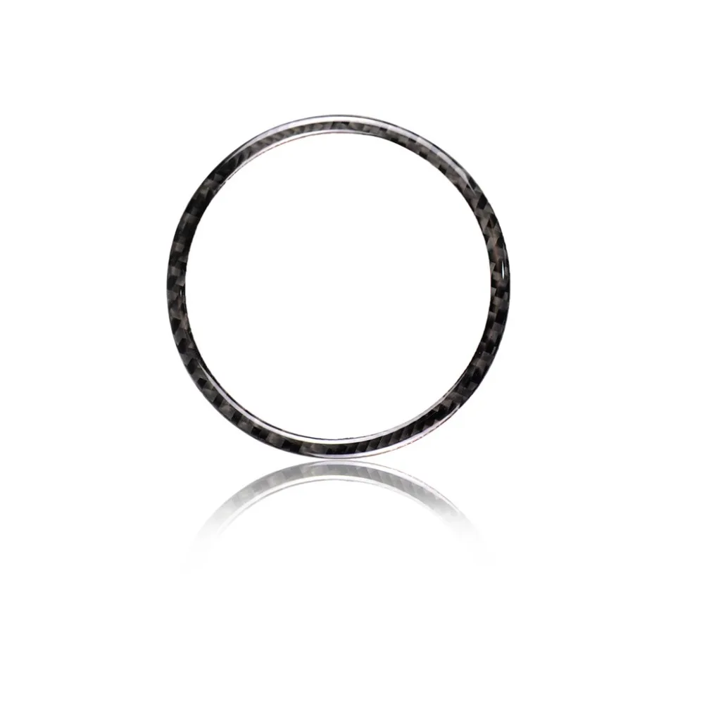 2pcs Carbon Fiber Car Door Audio Speaker Strip Cover Ring 85mm Sticker Interior Accessories For Ford Mustang 2015 2016 2017 | Автомобили и