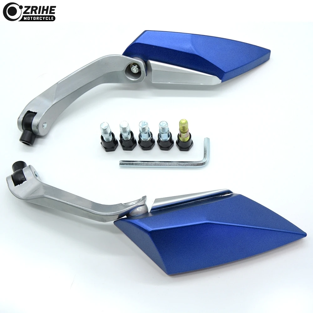 Синий Аксессуары для мотоциклов Honda MSX125 MSX 125 PCX 125 150 CBR 600 F4 F4i CB600 HORNET CB650F боковое зеркало заднего вида - Цвет: Синий