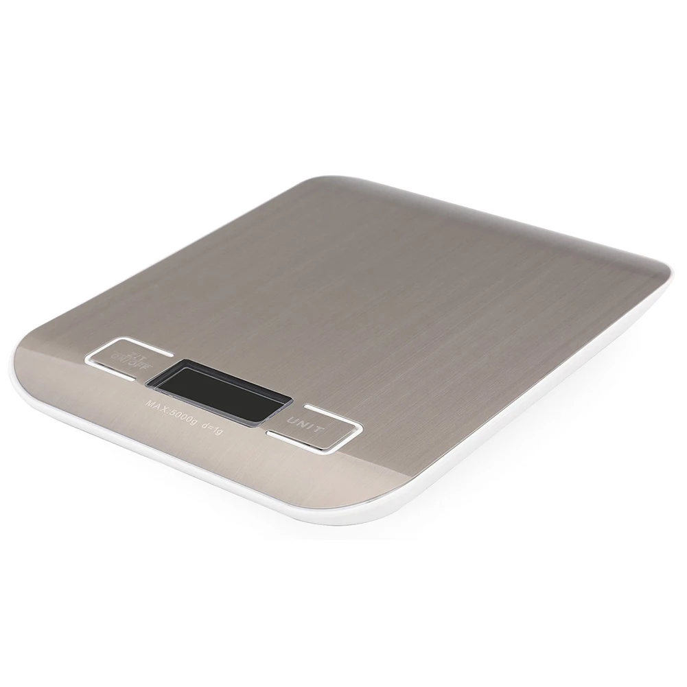 UESH серебряные цифровые Многофункциональные кухонные весы для продуктов с g/oz/lb/ml