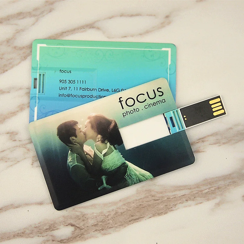 20 шт./партия, usb-флешка с кредитной картой, бесплатный индивидуальный логотип, 4 ГБ, 8 ГБ, 16 ГБ, 32 ГБ, 64 ГБ, флешка, карта памяти, свадебный подарок для фотографии